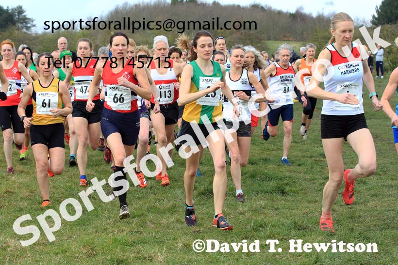 Womens and Mens 65+ in the 2023 BMAF Cross Country Champs., Wallsend. Photo: David T. Hewitson/Sports for All Pics